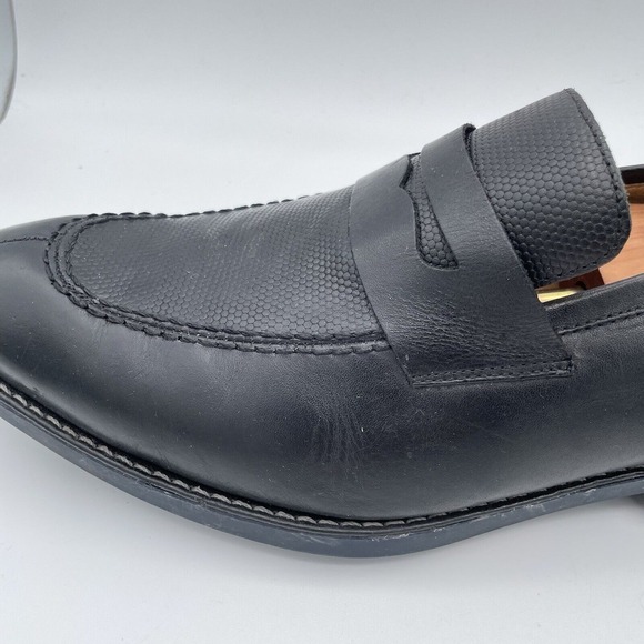 Sandro Moscoloni Maestro Black Split Toe Penny Loafer Black Size 10.5 D Brazil - Picture 8 of 14